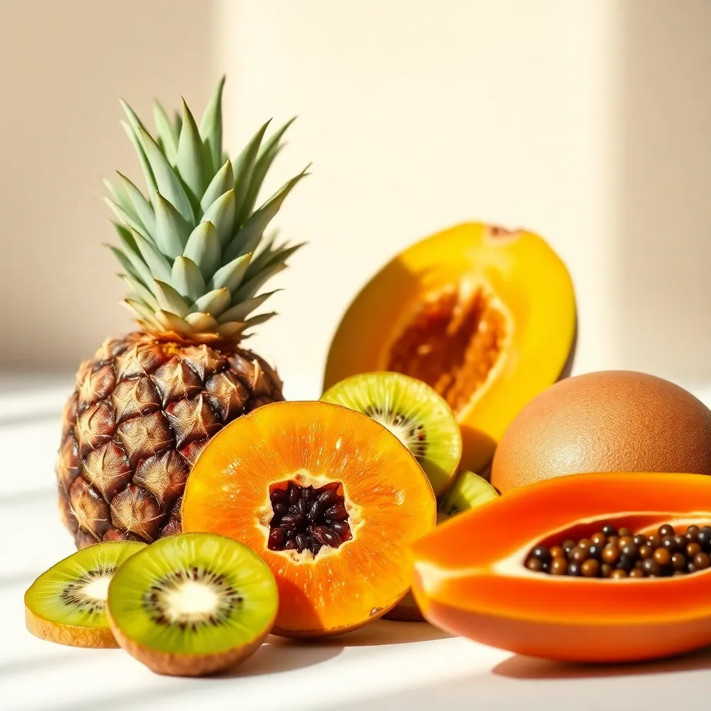 the image is showing benefits of fruit enzymes